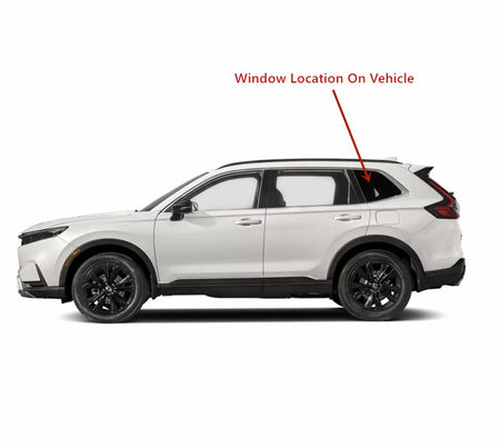 Chrome Molding Clear Color Driver Left Side Quarter Window Quarter Glass Compatible with Honda CR-V 2023-2026 Models