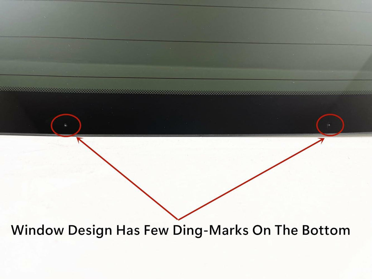 W/ Ding-Marks Style Heated Rear Tailgate Liftgate Back Window Back Glass Compatible with Kia Carnival 2022-2026 Models