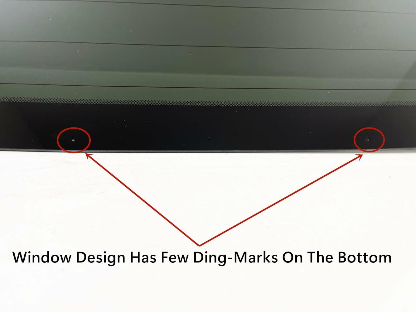 W/ Ding-Marks Style Heated Rear Tailgate Liftgate Back Window Back Glass Compatible with Kia Carnival 2022-2026 Models