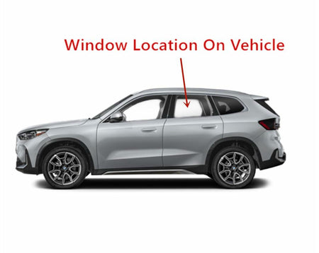 Clear Tempered Driver Left Side Rear Door Window Glass Compatible with BMW X1 2023-2025 Models