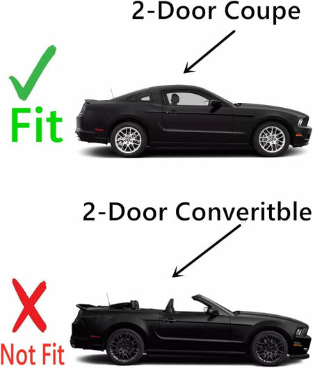 Factory Privacy Tinted Passenger Right Side Quarter Window Quarter Glass Compatible with Ford Mustang 2-Door Coupe 2005-2009 Models