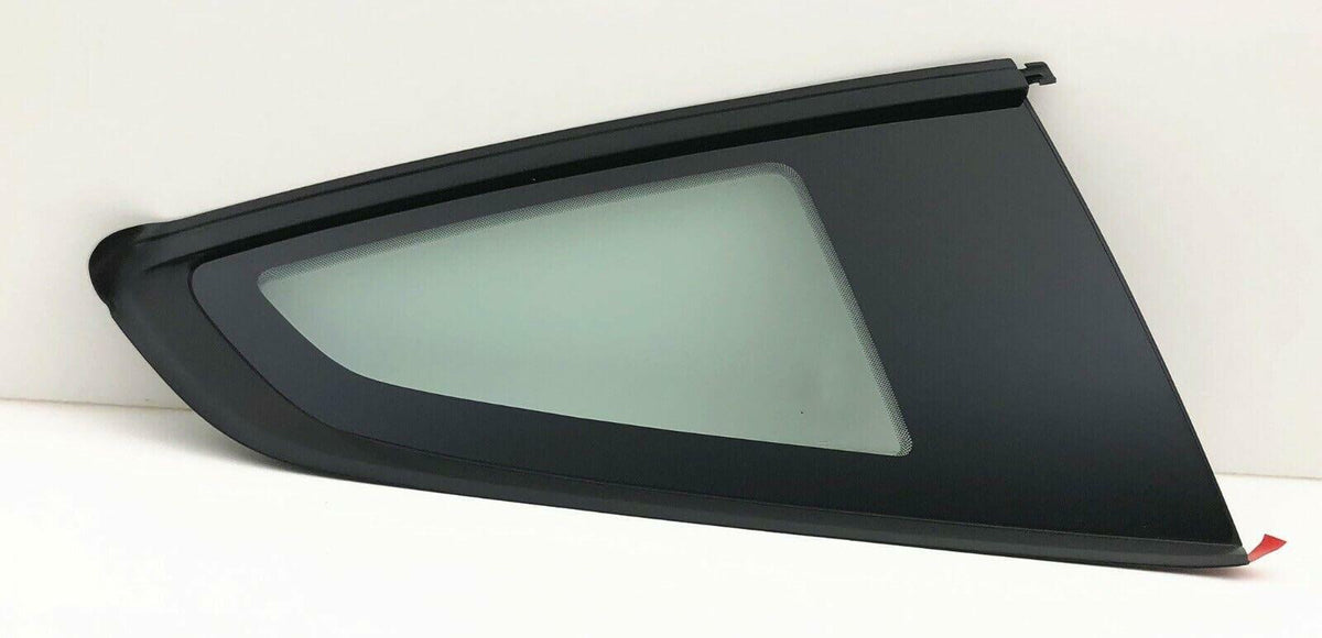 Tempered Passenger Right Side Quarter Window Quarter Glass Compatible with Ford Mustang 2-Door Coupe 2015-2023 Models