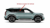 Tempered Passenger Right Side Rear Door Window Door Glass Compatible with Kia EV9 2024-2025 Models