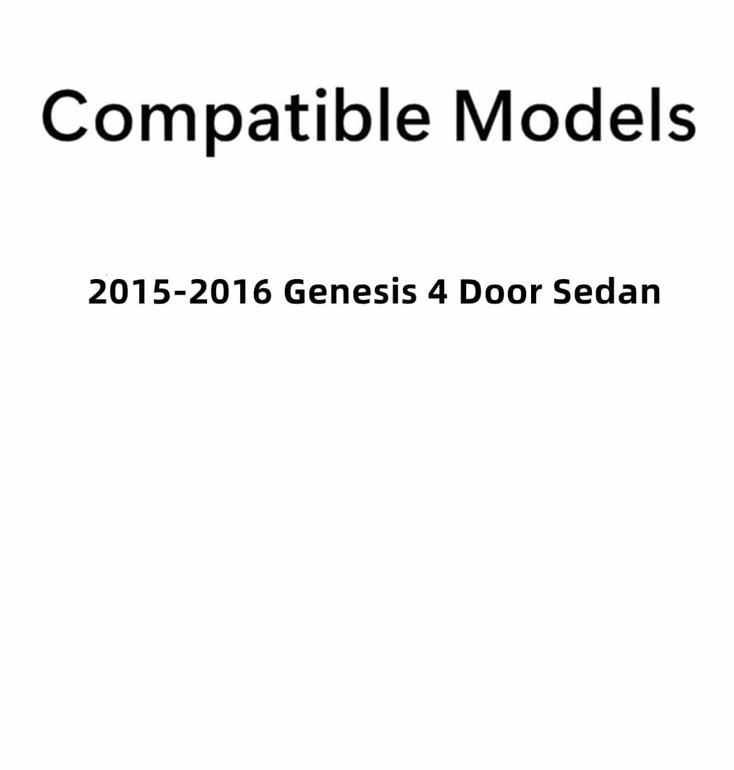 Back Glass Back Window Heated Compatible with Hyundai Genesis 4 Door Sedan 2015-2016 Models