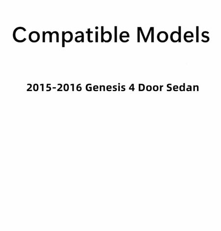 Back Glass Back Window Heated Compatible with Hyundai Genesis 4 Door Sedan 2015-2016 Models