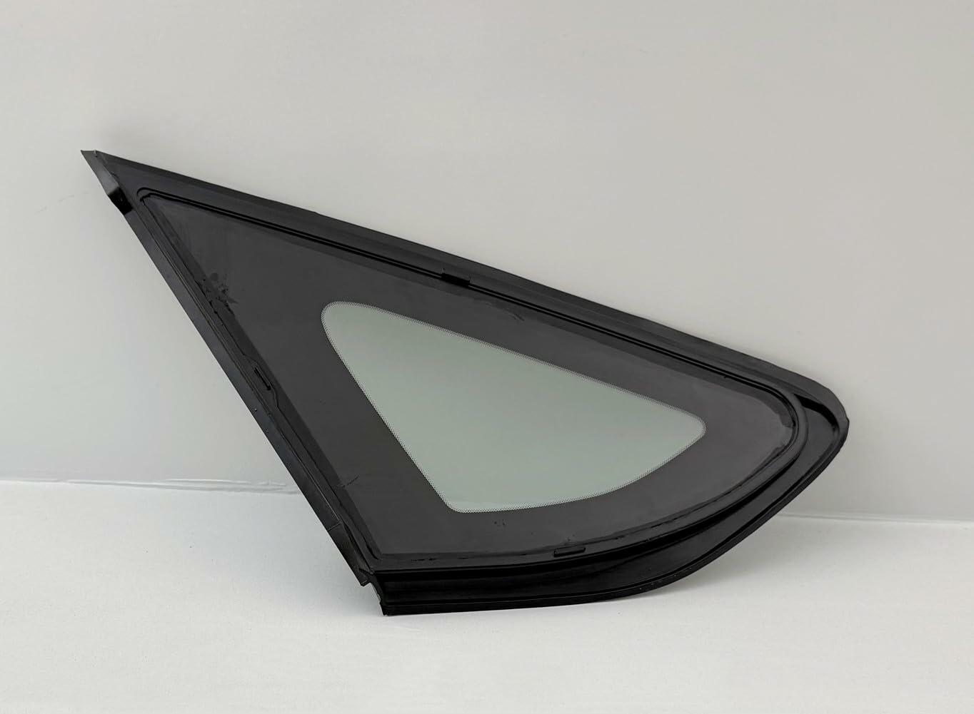 Titanium Moulding Passenger Right Side Quarter Window Quarter Glass Compatible with Ford Fusion 2013-2019/ Fusion Hybrid/Energi 2013-2020 Models
