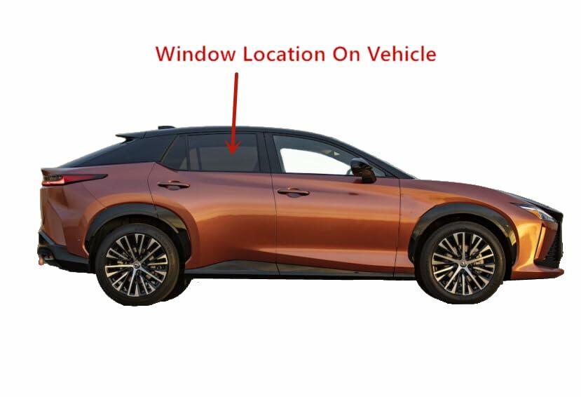 Tempered Passenger Right Side Rear Door Window Glass Compatible with Lexus RZ300e RZ450e 2023-2025 Models