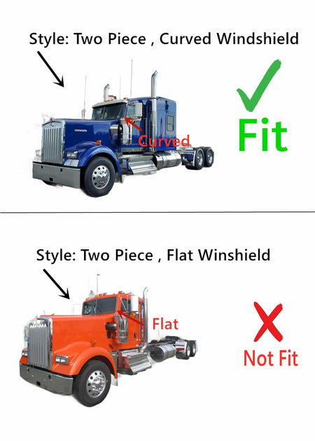Laminated Driver Left Side Front Windshield Window Glass Compatible with Kenworth C500 W900 2006-2024 / T170 T270 T300 T440 T470 T600 T660 2006-2018 / T370 T800 2006-2022