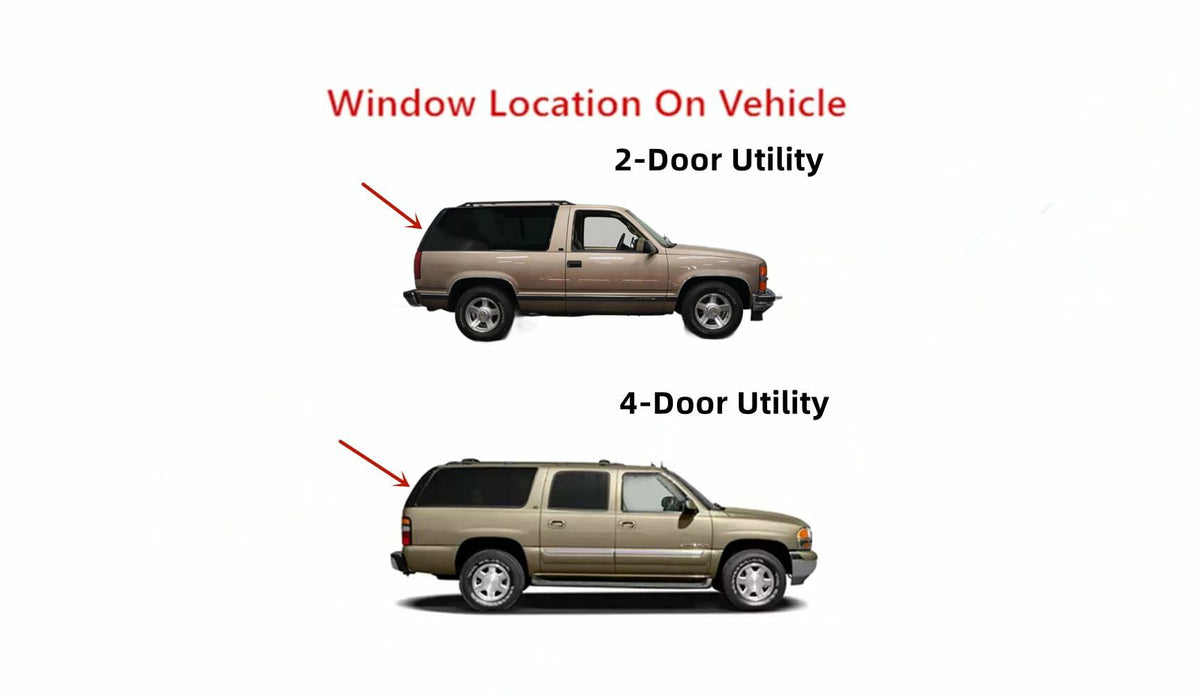 Back Window Tailgate Glass Compatible with GMC Suburban & Yukon/Chevrolet Suburban & Tahoe 1995-1999/Chevrolet Tahoe Limited & Tahoe Z71/GMC Yukon Denali/Cadillac Escalade 2000 Models