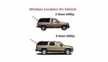 Back Window Tailgate Glass Compatible with GMC Suburban & Yukon/Chevrolet Suburban & Tahoe 1995-1999/Chevrolet Tahoe Limited & Tahoe Z71/GMC Yukon Denali/Cadillac Escalade 2000 Models