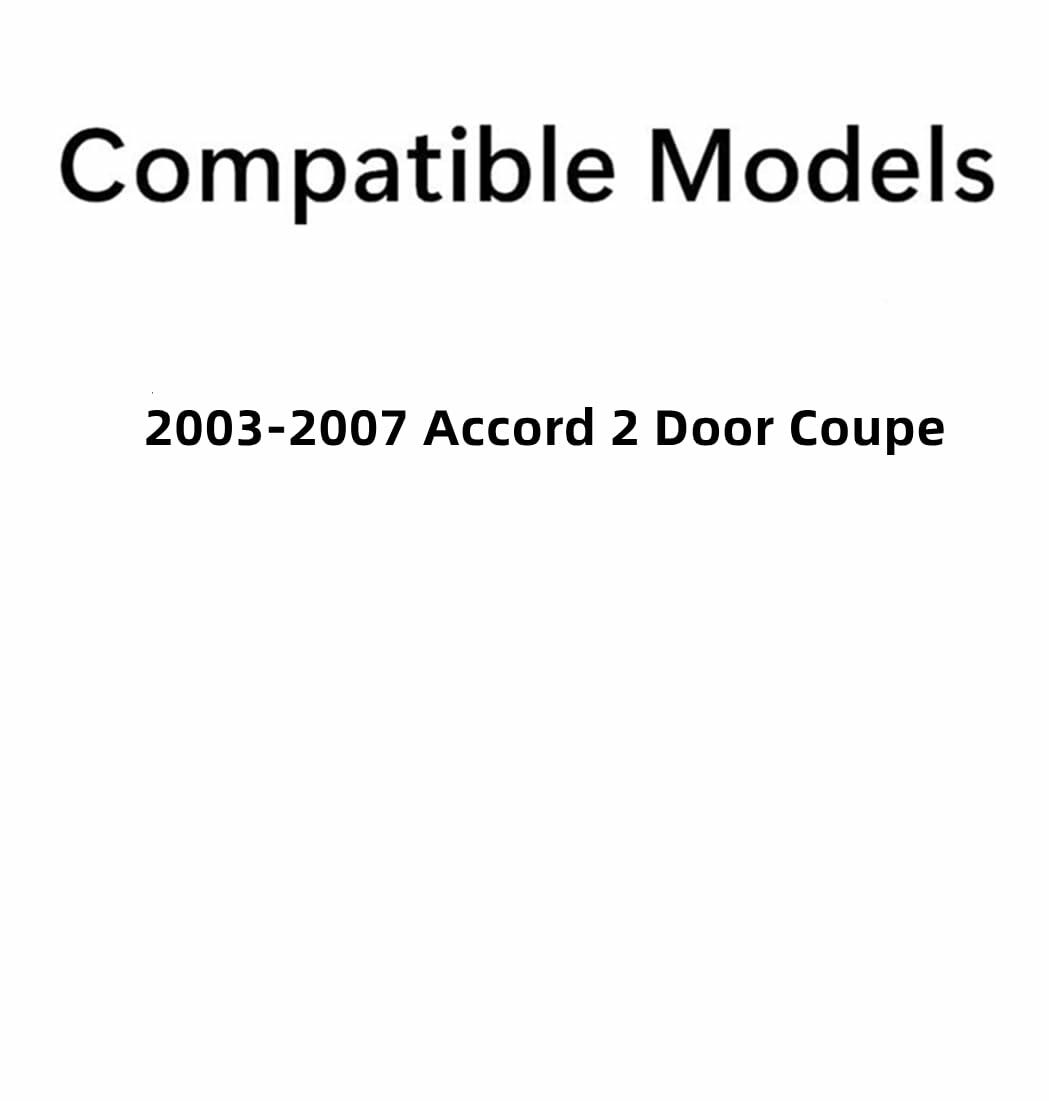 Heated Tempered Rear Back Window Back Glass Compatible with Honda Accord 2-Door Coupe 2003-2007 Models