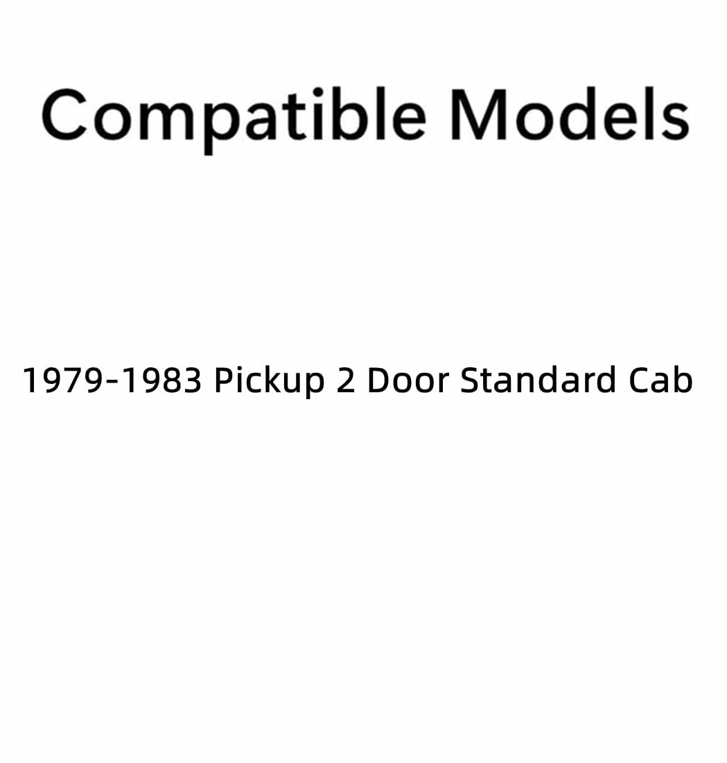 Tempered Passenger Side Right Front Vent Window Vent Glass Compatible with Toyota Pickup 2 Door Standard Cab 1979-1983 Models Glass only