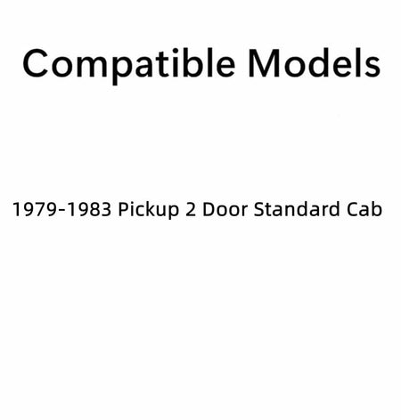 Tempered Passenger Side Right Front Vent Window Vent Glass Compatible with Toyota Pickup 2 Door Standard Cab 1979-1983 Models Glass only