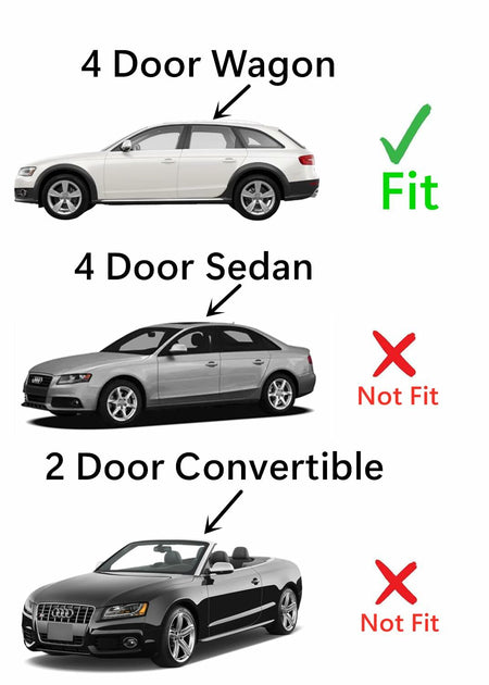 Rear Back Window Back Glass Compatible with Audi A4 / S4 4-Door Wagon 2009-2013 Models