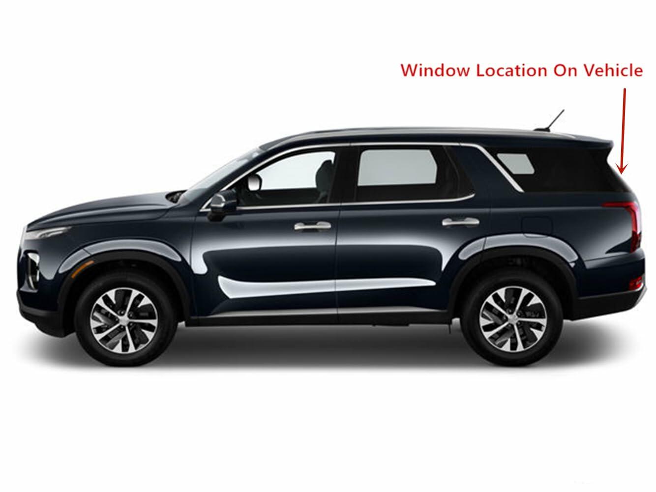 Heated Rear Tailgate Liftgate Back Window Back Glass Compatible with Hyundai Palisade 2020-2025 Models