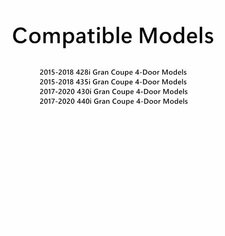 Tempered Passenger Right Side Front Door Window Glass Compatible with BMW 428i 435i 430i 440i Gran Coupe 2015-2020 4-Door Models