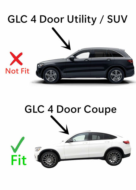 Privacy Driver Left Side Rear Door Window Door Glass Compatible with Mercedes Benz GLC300 / GLC350e / GLC43 AMG / GLC63 AMG 4 Door Coupe 2017-2022 Models