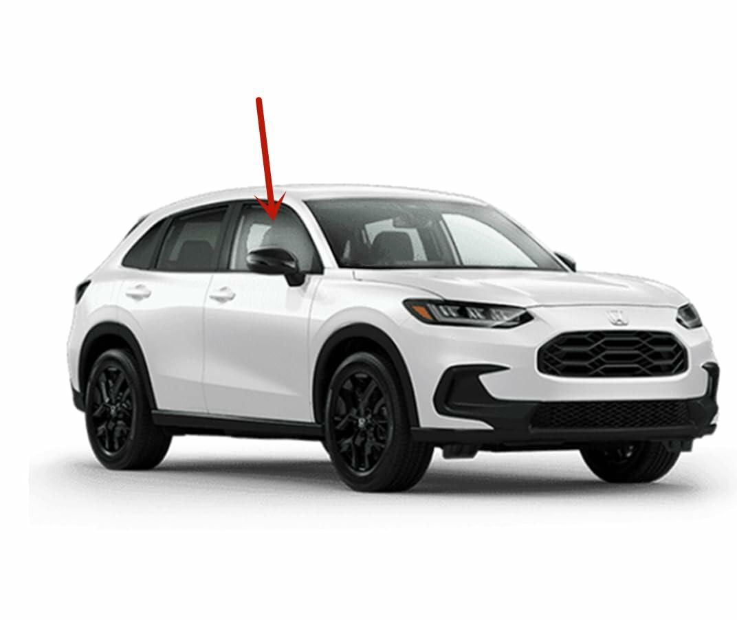 Passenger Right Side Front Door Window Door Glass Compatible with Honda HR-V 2023-2026 Models
