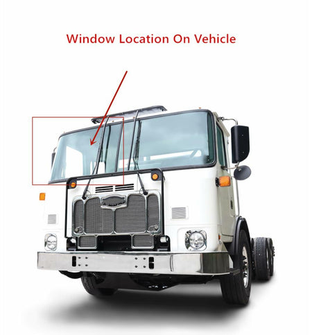 Laminated Passenger Right Side Front Windshield Window Glass Compatible with Volvo WXLL-Xpeditor 1996-2003 / White WXLL 1987-1995 / AutoCar WXLL-Xpeitor 2003-2009 / AutoCar ACX 2009-2013