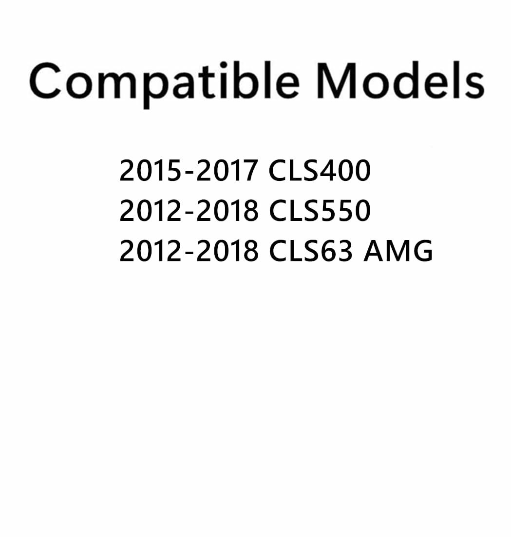 Tempered Driver Left Side Front Door Window Door Glass Compatible with Mercedes Benz CLS400 / CLS550 / CLS63AMG / 2012-2018 Models