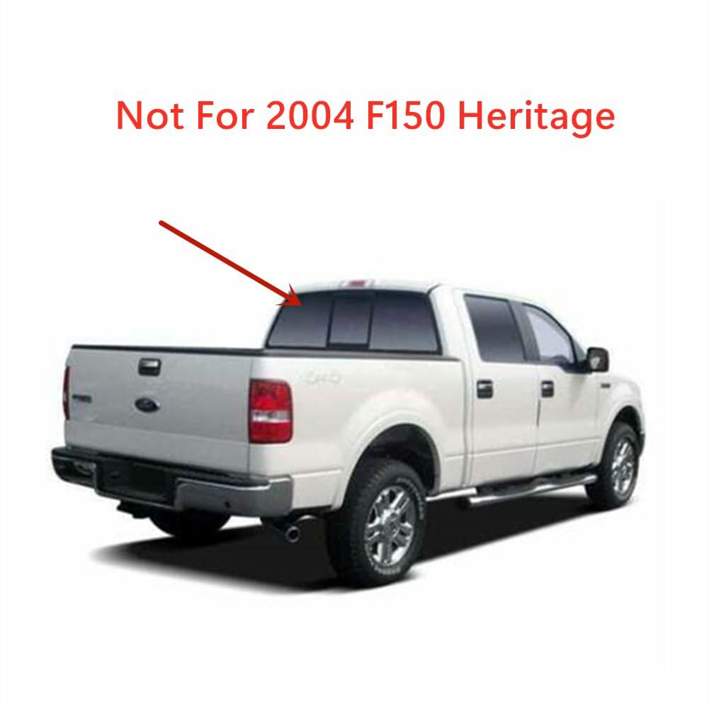Rear Back Manual Slider Window Glass Compatible with Ford F150 2004-2014 Models (Not for F150Heritage)