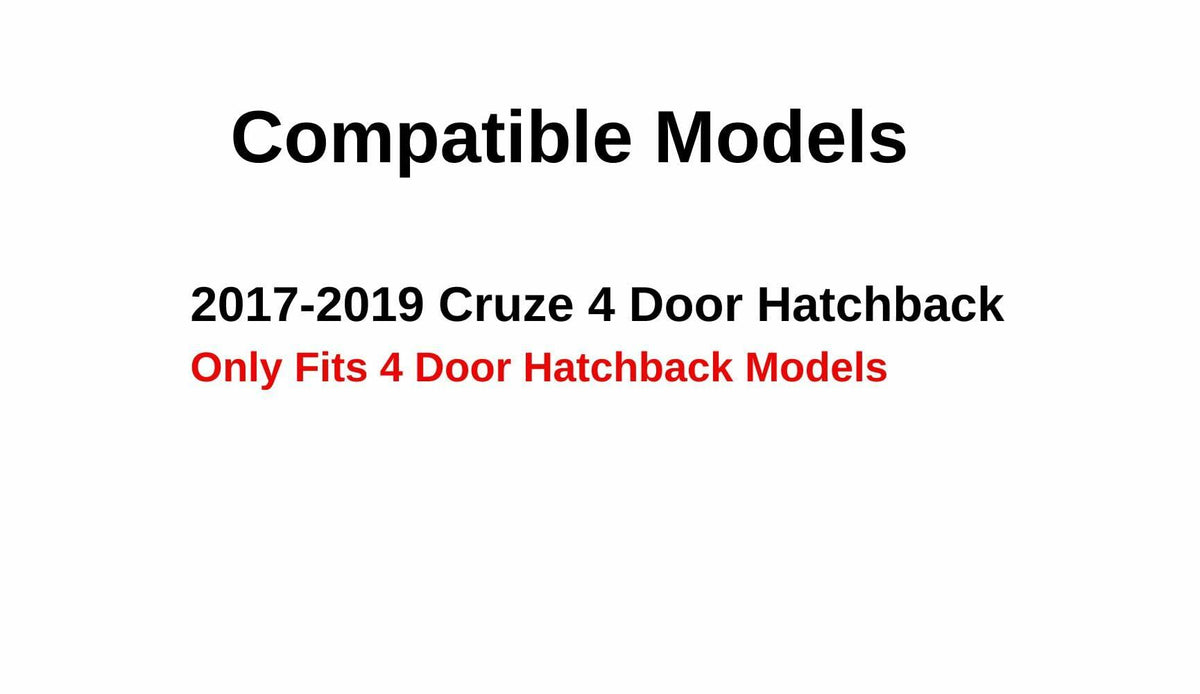 Heated w/ Antenna Back Window Back Glass Compatible with Chevrolet Cruze 4 Door Hatchback 2017-2019 Models