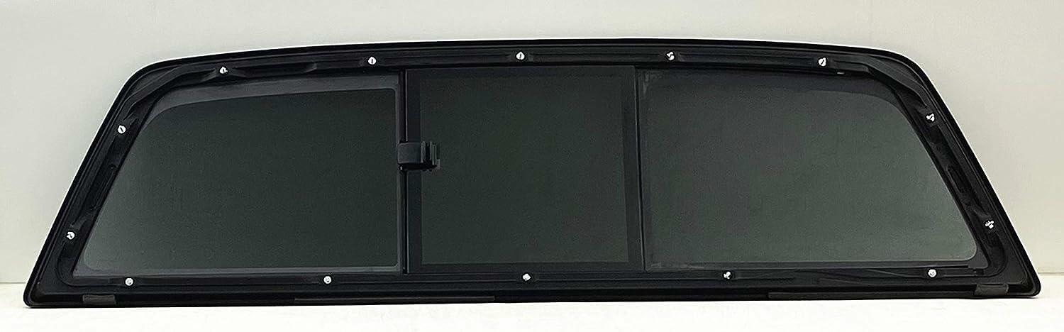 Rear Back Manual Slider Window Glass Compatible with Ford F150 2004-2014 Models (Not for F150Heritage)