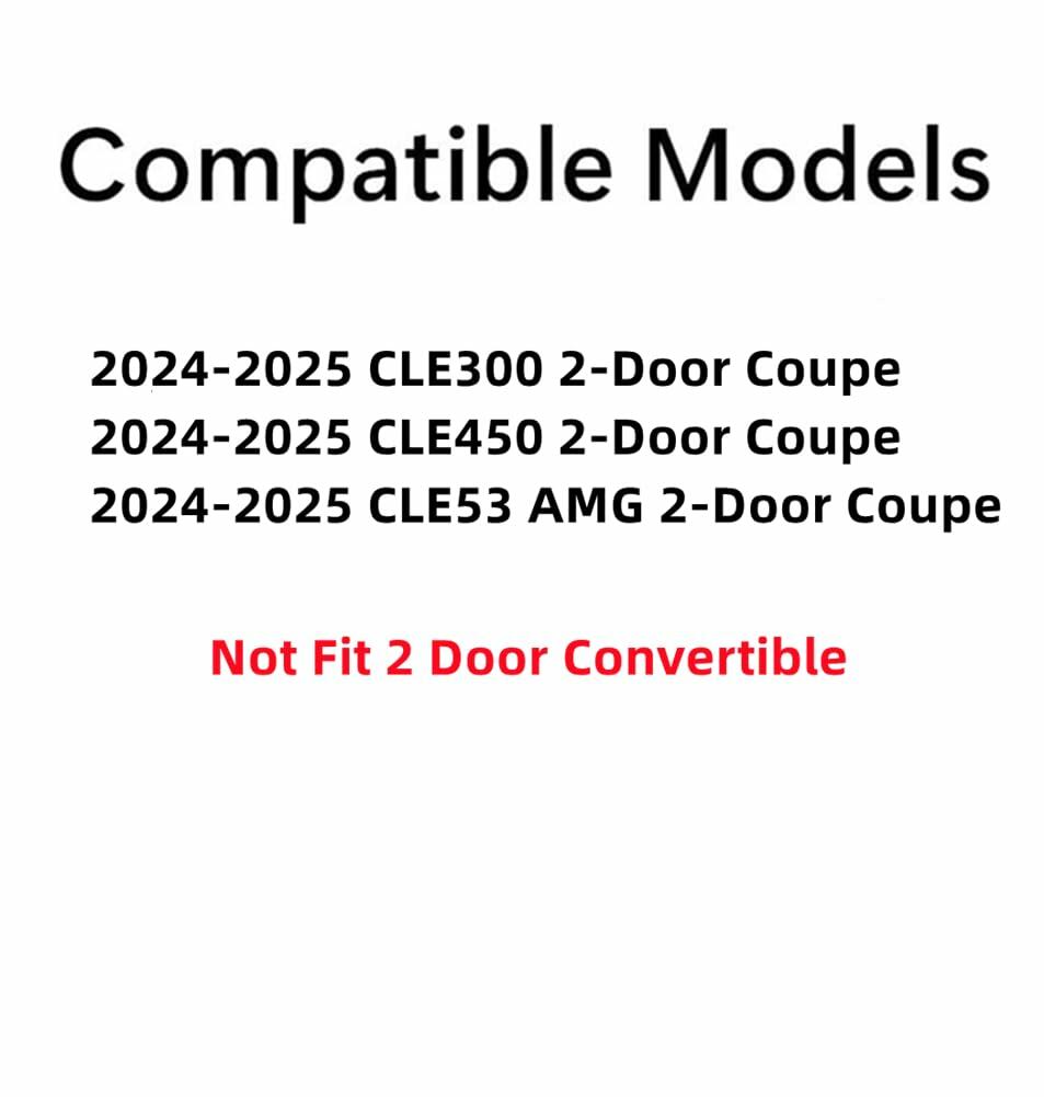 Tempered Passenger Right Side Door Window Door Glass Compatible with Mercedes Benz CLE300 CLE450 CLE53 AMG 2 Door Coupe 2024-2025 ( Not Fit Convertible )