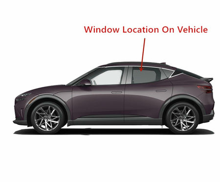 Tempered Driver Left Side Rear Door Window Glass Compatible with Genesis GV60 2023-2025 Models