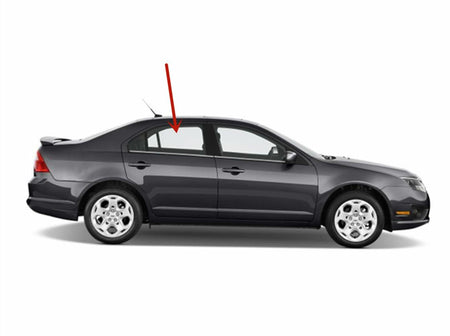 Tempered Passenger Right Side Rear Door Window Door Glass Compatible with Lincoln MKZ 2007-2012 / Ford Fusion 2006-2012 / Mercury Milan 2006-2011 Models
