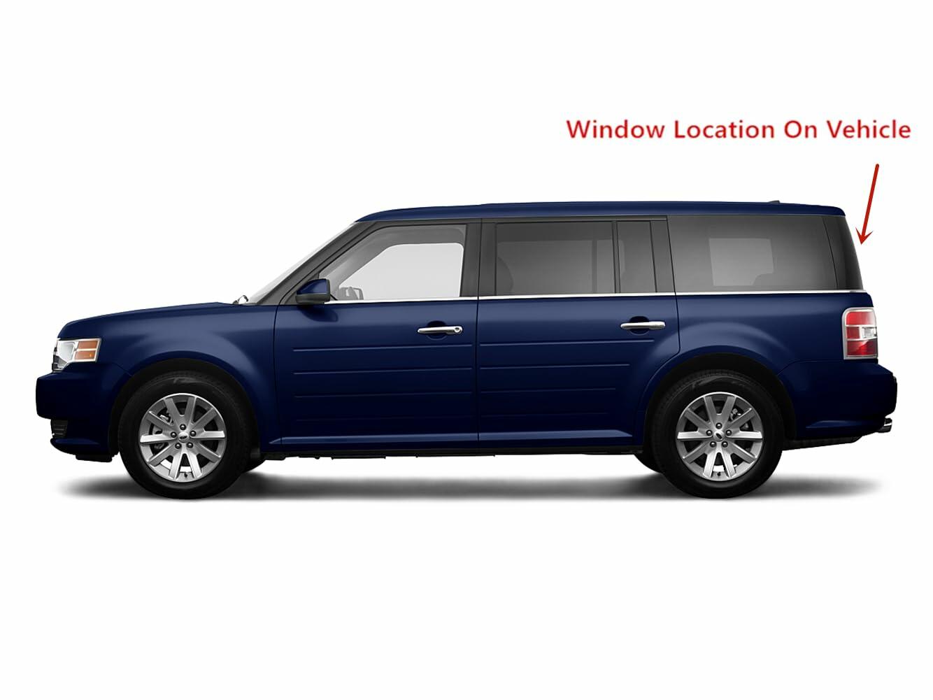 Heated Back Window Back Glass Compatible with Ford Flex 2009-2011 Models