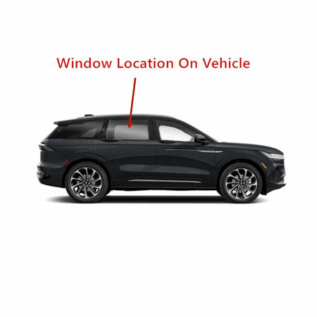 Tempered Passenger Right Side Rear Door Window Door Glass Compatible with Lincoln Nautilus 2024-2026 Models