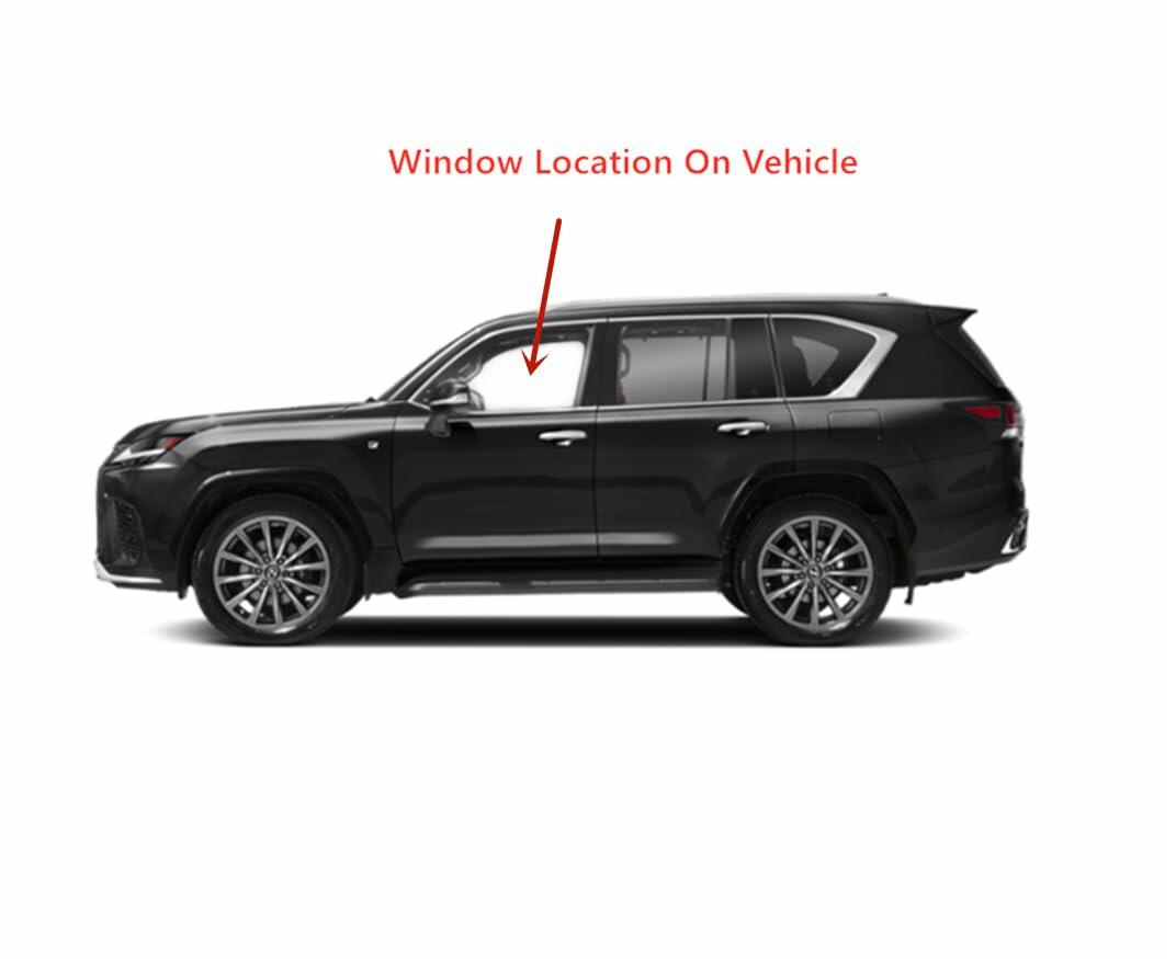 Laminated Driver Left Side Front Door Window Door Glass Compatible with Lexus LX600 2022-2025 Models