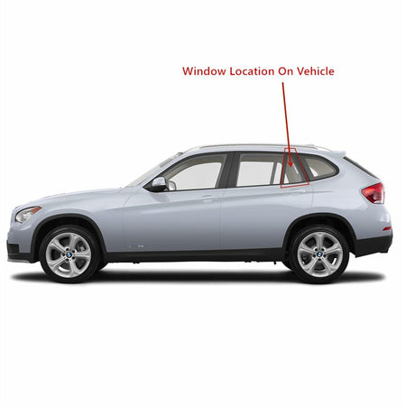 Glass Only Tempered Driver Left Side Rear Vent Window Vent Glass Compatible with BMW X1 2011-2015 Models