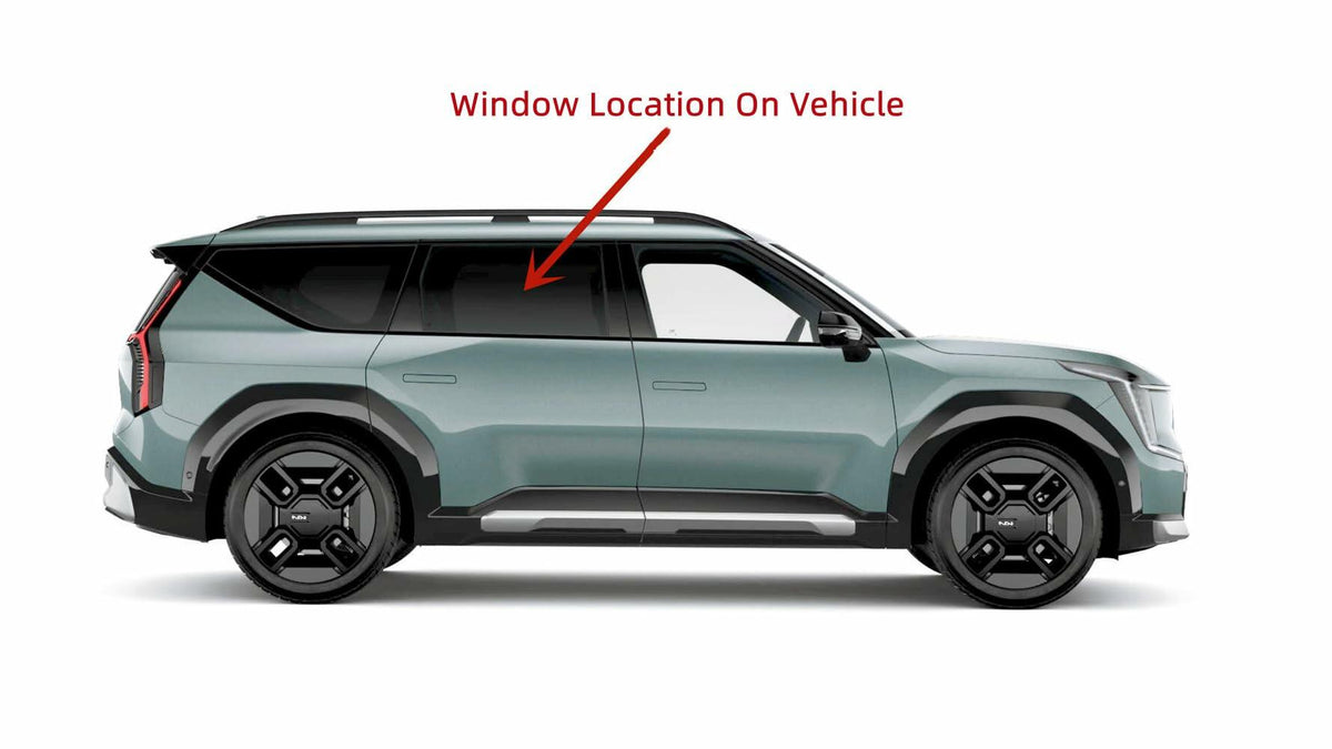 Laminated Passenger Right Side Rear Door Window Door Glass Compatible with Kia EV9 2024-2025 Models