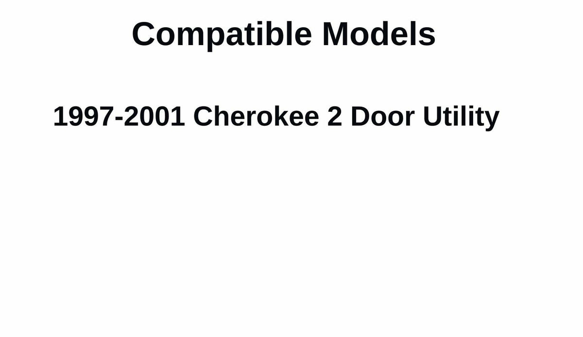 Tempered Driver Left Side Door Window Door Glass Compatible with Jeep Cherokee 2-Door Utility 1997-2001 Models