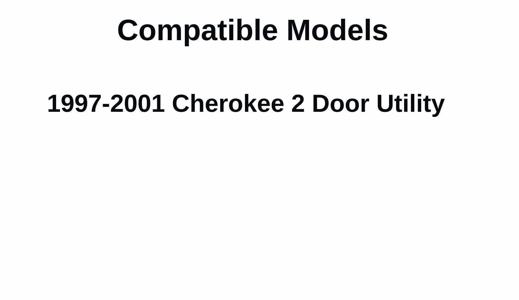 Tempered Driver Left Side Door Window Door Glass Compatible with Jeep Cherokee 2-Door Utility 1997-2001 Models