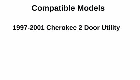 Tempered Driver Left Side Door Window Door Glass Compatible with Jeep Cherokee 2-Door Utility 1997-2001 Models