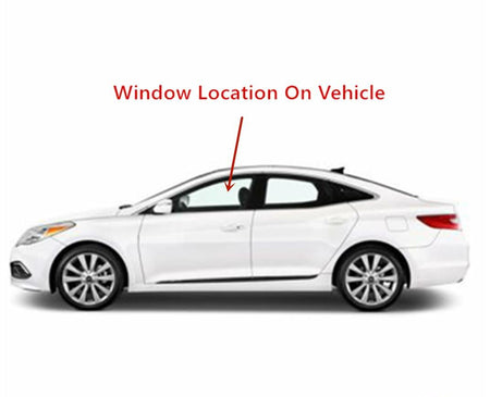 Tempered Driver Left Side Front Door Window Door Glass Compatible with Hyundai Azera 2012-2017 Models