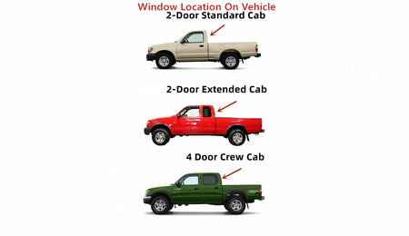 Tempered Factory Privacy Tinted Back Window Back Glass Stationary Compatible with Toyota Tacoma Pickup 1995-2004 Models