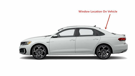 Heated Tempered Rear Back Window Back Glass Compatible with Volkswagen Passat 2012-2022 Models