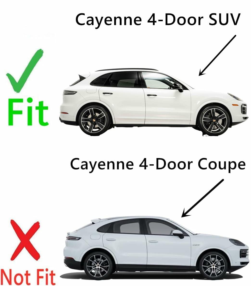 Laminated Passenger Right Side Front Door Window Door Glass Compatible with Porsche Cayenne SUV 2019-2024 Models (Not For Coupe)