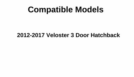 Passenger Right Side Front Door Window Door Glass Compatible with Hyundai Veloster 2012-2017 Models