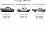 Tempered Passenger Right Side Front Door Window Door Glass Compatible with Ford F250 F350 F450 2023-2026 Models