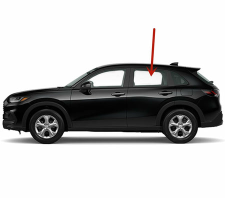 Clear Driver Left Side Rear Door Window Door Glass Compatible with Honda HR-V 2023-2026 Models