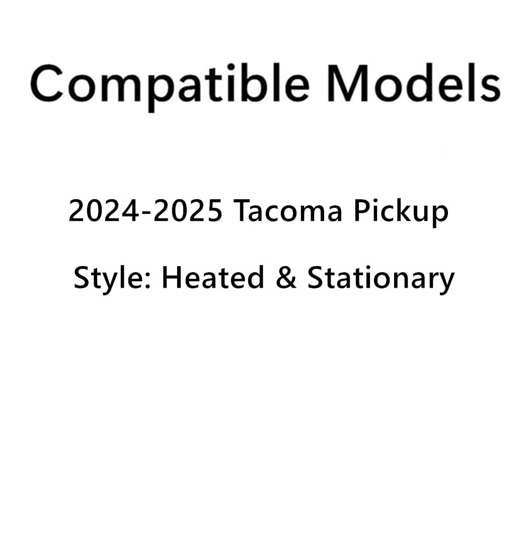 OEM Heated Privacy Stationary Rear Window Back Glass Compatible with Toyota Tacoma 2024-2025 Pickup
