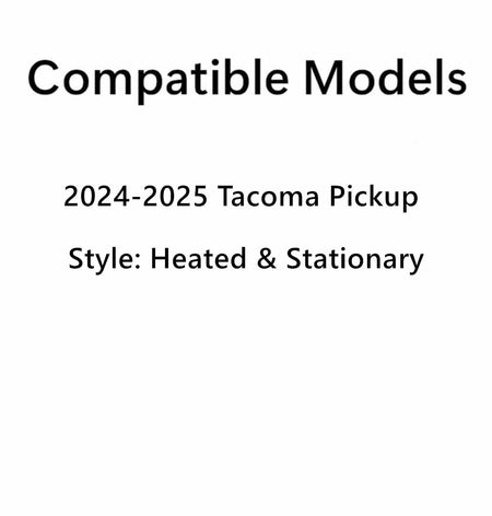 OEM Heated Privacy Stationary Rear Window Back Glass Compatible with Toyota Tacoma 2024-2025 Pickup