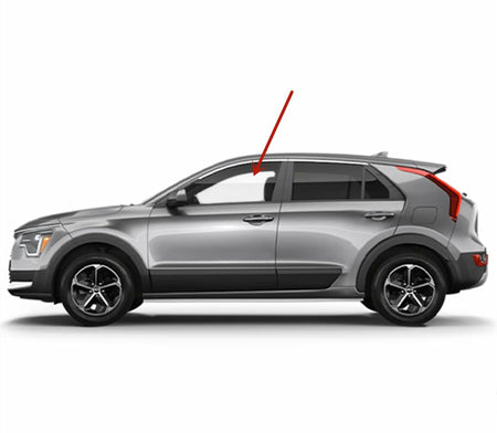 Tempered Driver Left Side Front Door Window Door Glass Compatible with Kia Niro / Niro EV 2023-2026 Models