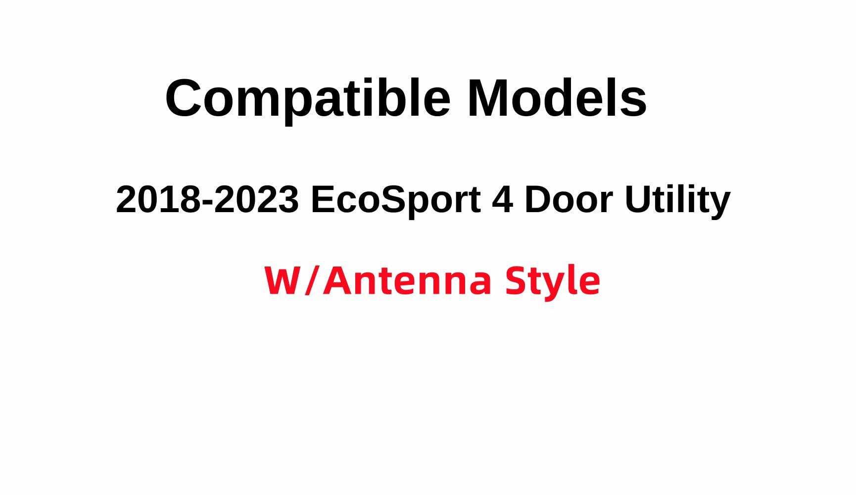 Heated W/ Antenna Style Rear Back Window Back Tailgate Glass Compatible with Ford EcoSport 2018-2023 Models