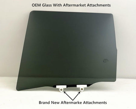 OEM With Aftermarket Attachments Tempered Driver Left Side Rear Door Window Glass Compatible with Toyota Tacoma Crew Cab Pickup 2024-2026 Models